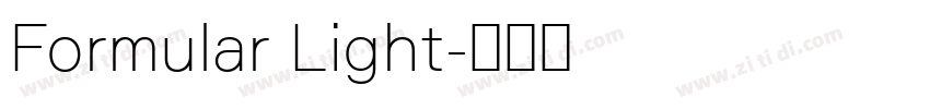 Formular Light字体转换 Formular Light字体转换